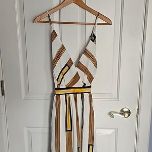 Striped long dress